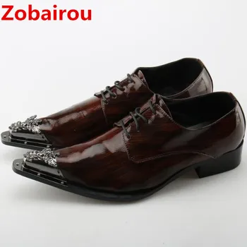 Zobairou Sapato Sociale Barbati Pantofi Rochie 2018 Slipon De Lux Din Piele De Brevet De Afaceri Elegant, Formal Pantofi Pentru Barbati Apartamente - Pantofi pentru bărbați / www.gmagazin.ro